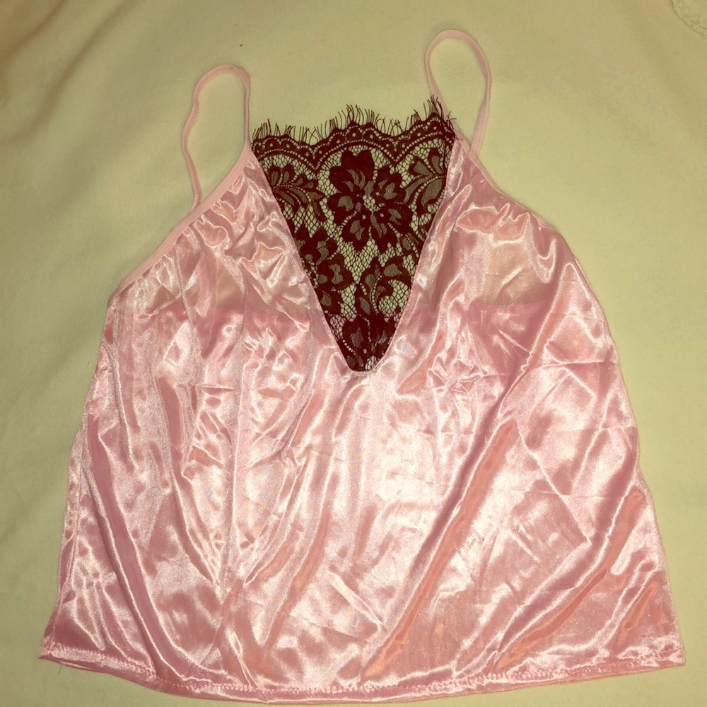 Sexy Silk Eyelash Lace Pajamas Set - Picture 2 of 4